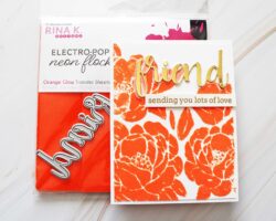 Rubber stamps and Deco Foil Transfer Gel Duo