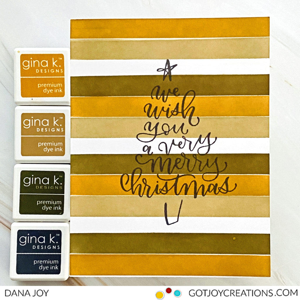 Holiday Card Series 2021 - Day 1 Gina K Designs - Got Joy Creations